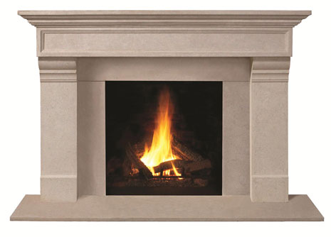 1111.556 Cast stone fireplace mantel