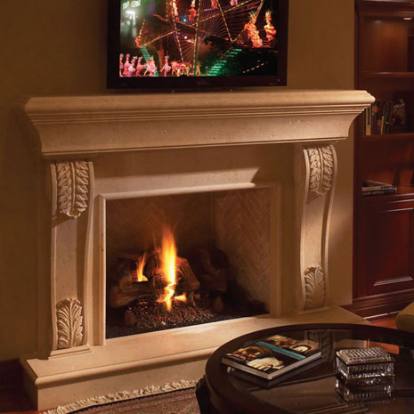 1112.533 Cast stone fireplace mantel