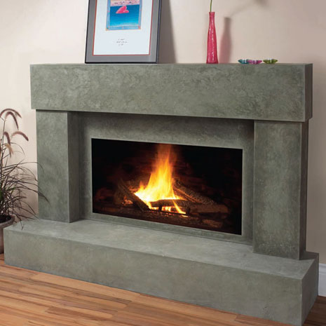7701 Cast stone fireplace mantel
