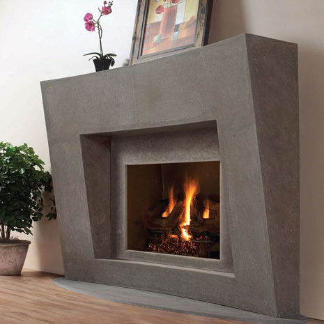 7702 Cast stone fireplace mantel