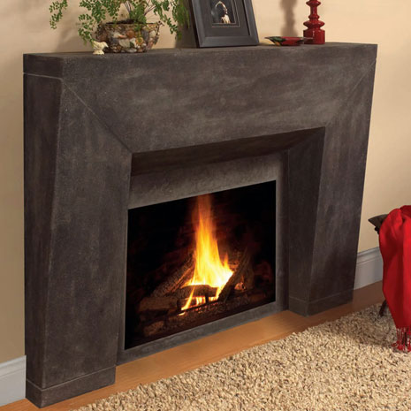7703 Cast stone fireplace mantel