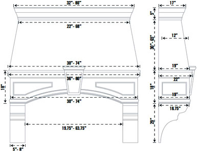 Spec sheet KH.2020 stone range hood