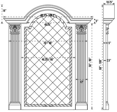 ROYAL stone fireplace mantel spec sheet
