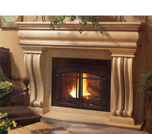 1106.536 stone fireplace mantle surround in Vancouver