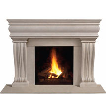 1106.536 stone fireplace mantle surround in Vancouver