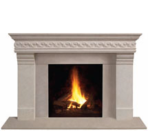 1110S.556 stone fireplace mantle surround in Vancouver
