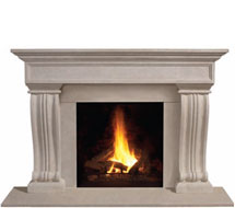 1111.536 stone fireplace mantle surround in Vancouver