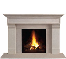 1111.556 stone fireplace mantle surround in Vancouver