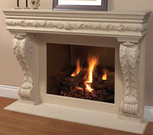 1136.11.545 stone fireplace mantle surround in Vancouver