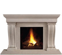 1147.536 stone fireplace mantle surround in Vancouver