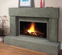 7701 stone fireplace mantle surround in Vancouver